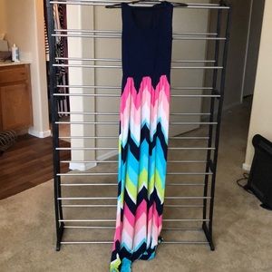 Multi Color Boutique Maxi Dress